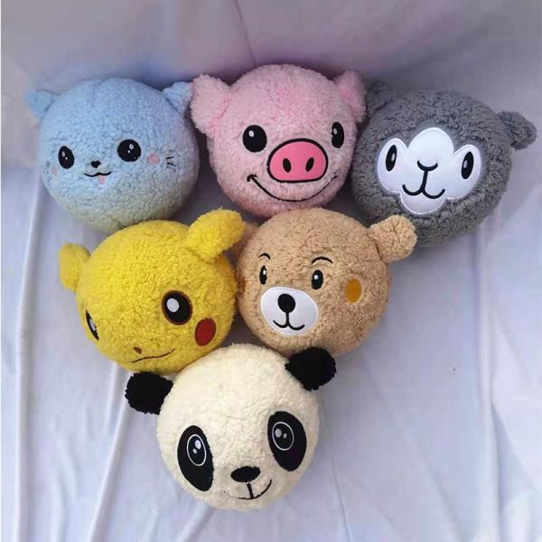 OEM ODM Accepted Plush Ball for Baby Toddlers Soft and Colorful Rainbow Design