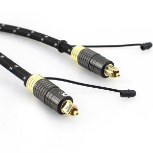1.2M Gold Plated Toslink Audio Cable for Audiophile Subwoofer Speaker with