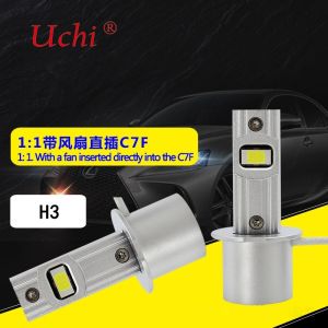 H3 Energy Saving Highly Efficient Led Headlights With Fans For Direct Insertion