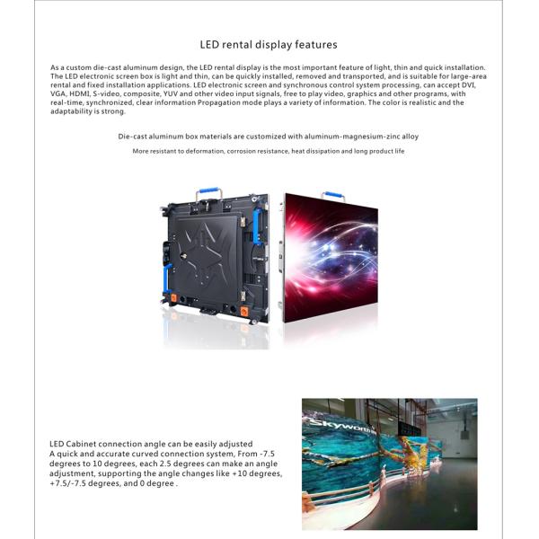 Customizable Advertising Screen Display P2.5 Indoor Led Display