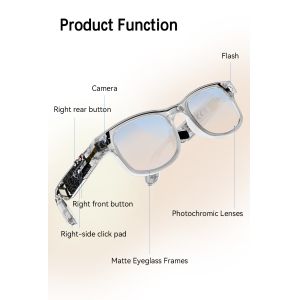 G2 New Smart Glasses Built-In Microphone And Speaker With 800w Pixel
