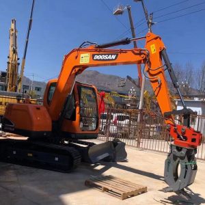 Width 350mm Hydraulic Grabs For Excavators YAKAI Mini Excavator Grapple