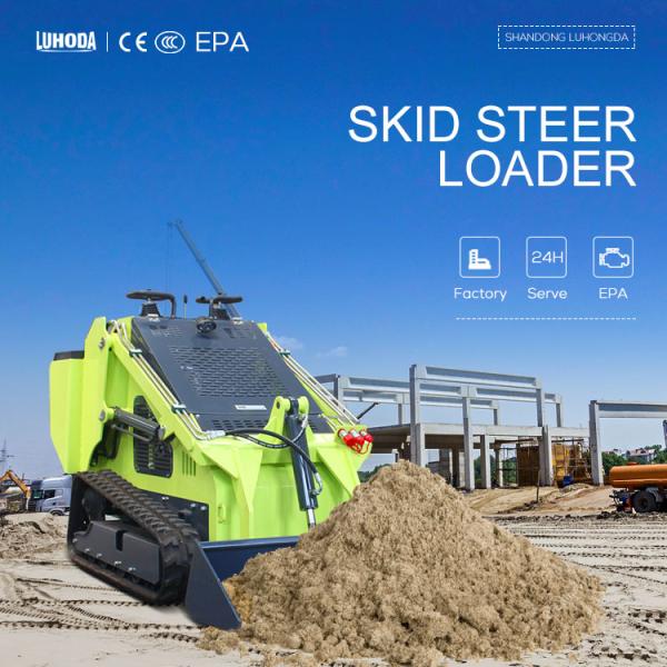 CE EPA Diesel Track Bucket Front Attachment Mini Skid Steer Loader for Sale