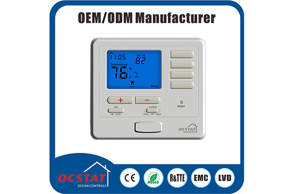 Modulating Electric 1H / 1C 7 Day Programmable Thermostat , Central Heating Room Thermostat