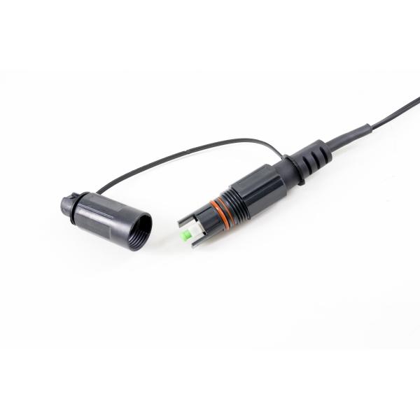 Quality FTTA Optitap H Connector Compatible IP67 Mini IP SC Drop Wire Patch Cable Black LSZH Sheath 1~150m for sale