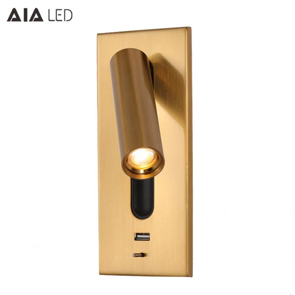 Modern usb bed wall lamp bedside wall light headboard led wall reading lights