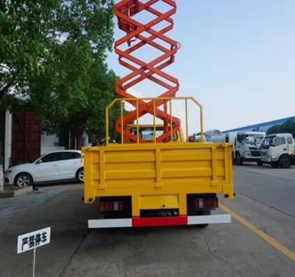 11 Meters Truck - Mounted Scissor Lift with 300Kg Loading Capacity