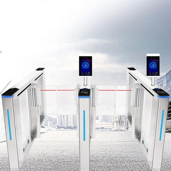 Library Turnstile Security Gate Automatic Rfid Qr Barcode Swing IC/ID Access