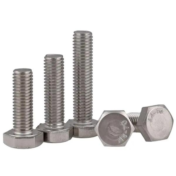 12mm Thread Length Silver Hex Head Bolts for Heavy Duty Applications
