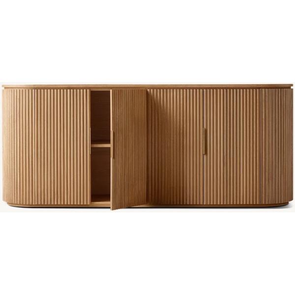 Functional Modern Bedroom Console Table 1800mm With Sintered Stone Top