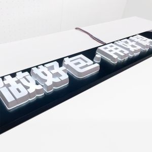 Illuminated Back Lit Metal Led Letter Lights Sign Acrylic Stainless Steel