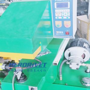 Traffic sign and road sign self piercing rivet machine