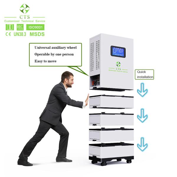 CTS 48v 200ah 400ah 600ah lifepo4 battery all in one inverter and lithium