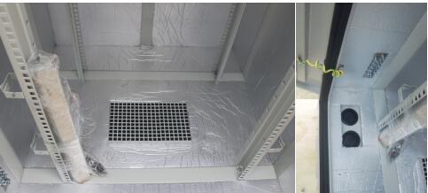 32U Thermostatic Outdoor Telecom Cabinet IP55 Galvanized Steel