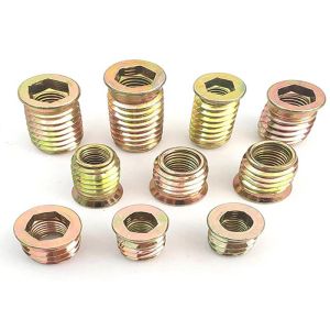 Titanium Galvanized Finish Furniture Insert Furniture Nutstraight Through