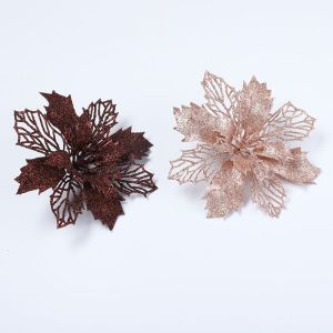 16CM Plastic Simulation Decorative Flower Christmas Wreath Perfect for DIY