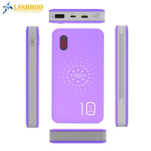 Best Selling Wireless Power Bank With Built-in 3-IN-1 Cable 10000mAh LCD Screen