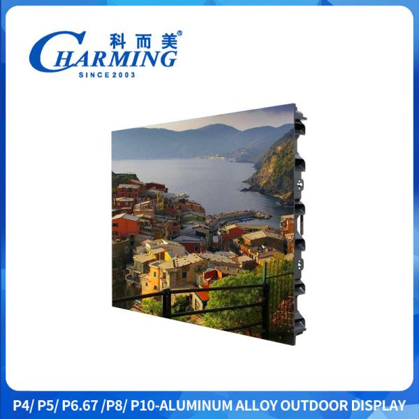 P4 Aluminum Alloy Outdoor Display Screen 130° Wider Color Range With Stainless Steel Handle
