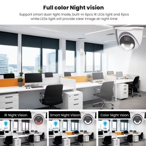Dual Light Night Vision IP CCTV Cam Home Network Camera De Seguridad 4Mp Indoor