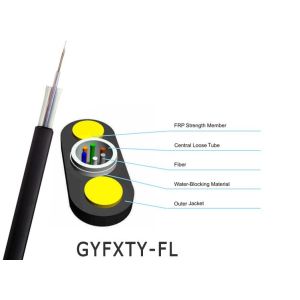 Buy cheap Singlemode G652D G657A Fiber Optic Drop Cable Aerial Self Supporting 12 16 24 from wholesalers