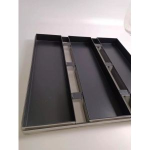 Non Stick 1.5mm 3 Strapped Flat Tray Aluminized Steel Baking Pans