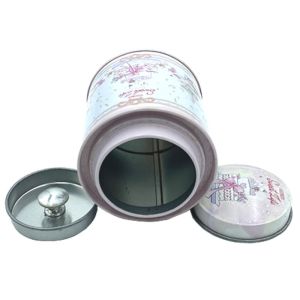 Hot Sale Factory Price High Quality Round Shape Tea Tin Can Metal Gift Box Tea