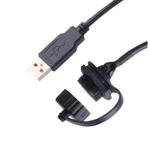 USB 2.0 A Female Connector With Shield And Cap To USB 2.0 A Usb Cables Made To
