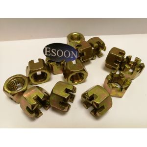 Hex Castle Nuts Metric Slotted Hex Nuts ASME B18.2.4.3M-1979,M6~M100,ZINC