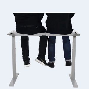 White Adjustable Electric Sit Stand Up Desk for Suppliers Modern Design Double