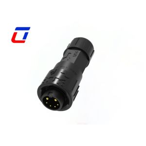 M16 Multi Pin Male To Female Quck Lock Connectors Waterproof 2 Power 4 Signal