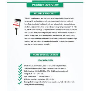 ODM Customized Support UBIS-326Y Inclination Sensor for Digital Inclinometer