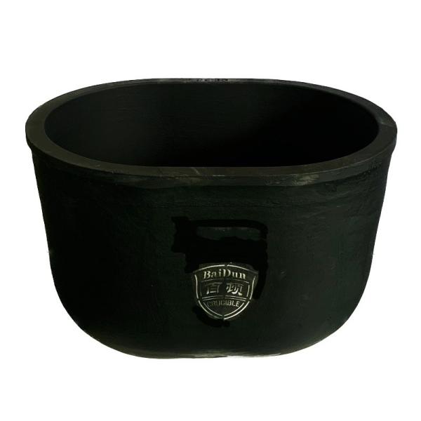 Melting Graphite Clay Crucible Cylindrical Chemical Resistant For Metallurgical