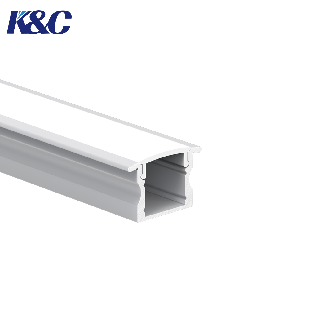 6063 T5 Aluminum LED Profile 17.0x15.0mm for Embedded Installation