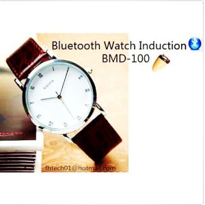 Bluetooth Watch With Spy Hidden Wireless Invisible Mini Covert Earpiece