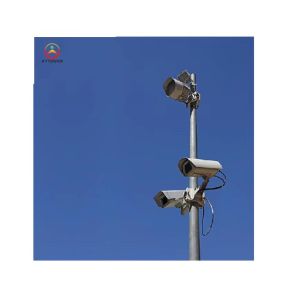 Galvanized Q235/Q345 Steel Outdoor Security Monitoring CCTV Camera Pole