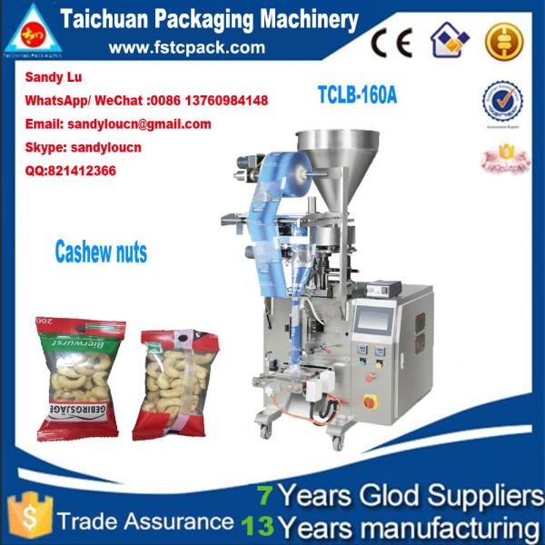 Automatic cashew nuts Vertical Packaging Machine with nitrogen gas filling&round
