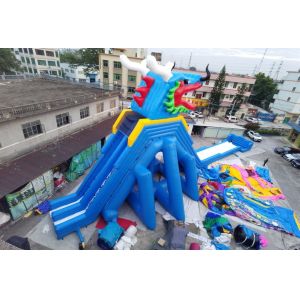 Dragon Inflatable Water Slides Adult Amusement Park Super Slide