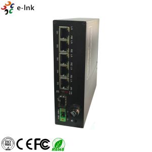 10-18VDC Input Industrial Ethernet POE Switch With 5 Ports Gigabit POE+ 1 SFP