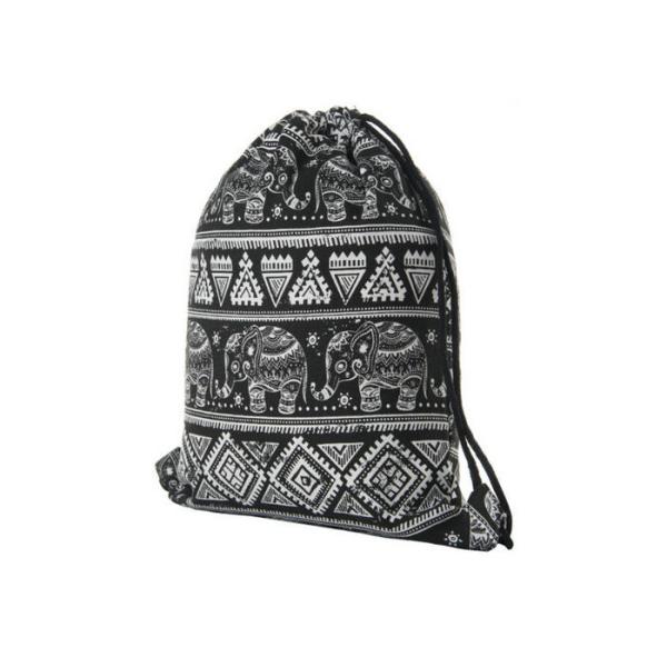 Quality Practical Canvas Drawstring Bags Hiking / Traveling / Shopping Use for sale