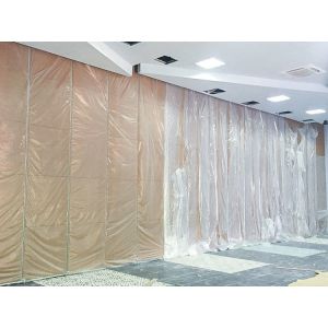 Portable Soundproof Movable Partition Wall with Dupont POM Rollers and Top and