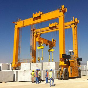 30 Ton Container Gantry Crane 50 Ton Straddle Carrier 40t RTG Crane Rubber Tyre
