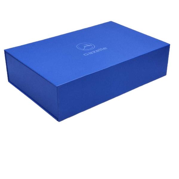 Recycled Materials Customized Luxury Magnet Rigid Flat Lid Magnetic Paper Packaging Gift Box with Paper Insert