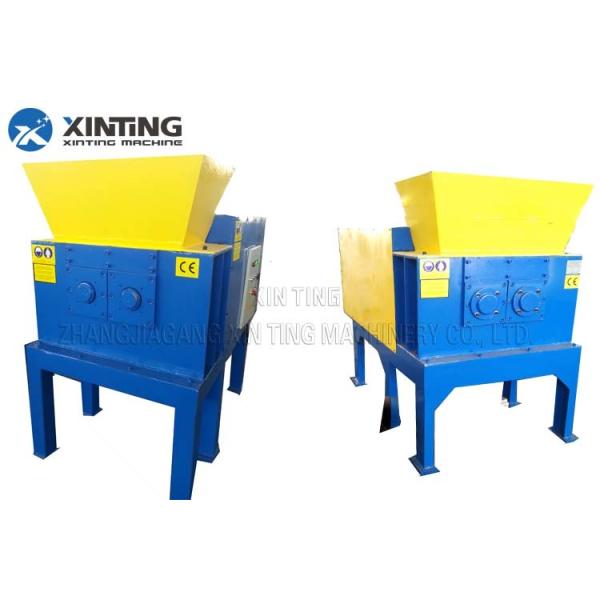Filter Core Dual Shaft Shredder , Plastic Bottle Shredder Machine Low Rotation
