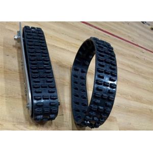 Lightweight 60mm Pitch 20 Link Robot Rubber Tracks