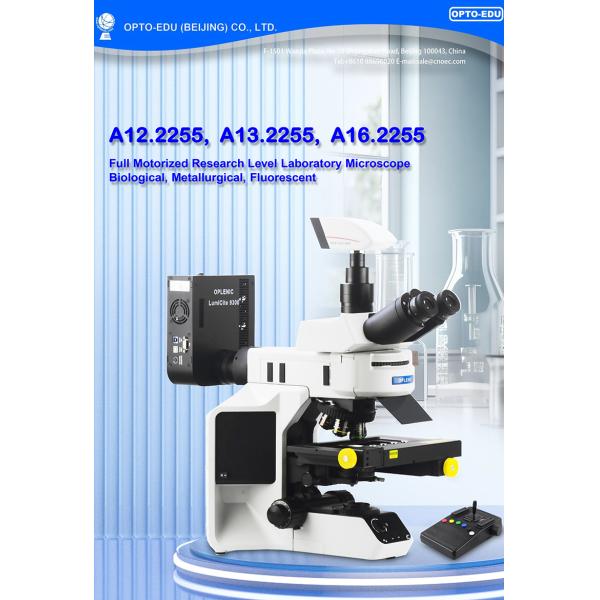 Opto Edu A13.2255 Metallurgical Microscope Fully Motorized Transmit Reflect BX53 CX43 Level