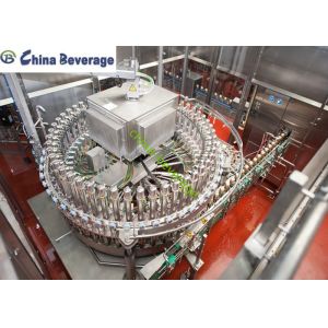 CSD Carbonated Water Bottle Filling Machine , Beverage Bottling Equipment