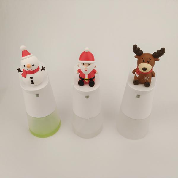 Christmas Decor Bottle Sensor Foam Soap Dispenser Snowman Kids Xmas Bathroom Set 8.45oz