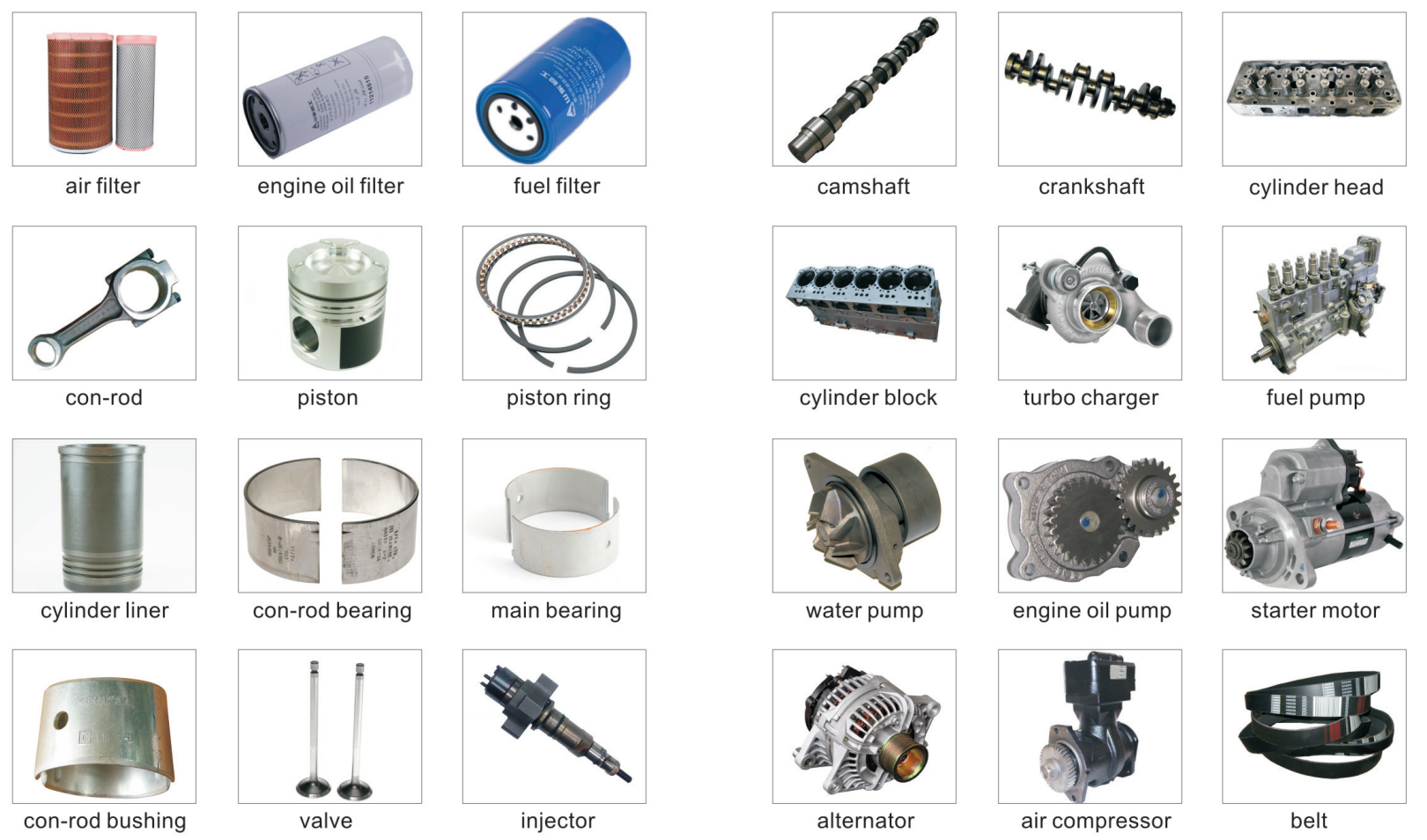 ISUZU 4HK1 6HK1 Engine Genuine Spare Parts Original 8-94390777-6 8-97600096-3