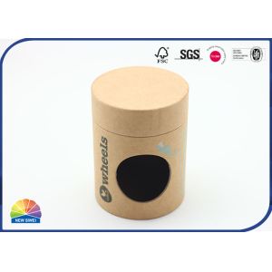 Solid Food Paper Packaging Tube With Lids Windowing Matte Varnishing