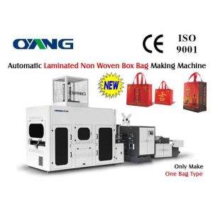 PP Woven / Non Woven Box Bag Making Machinery With Servo Motor